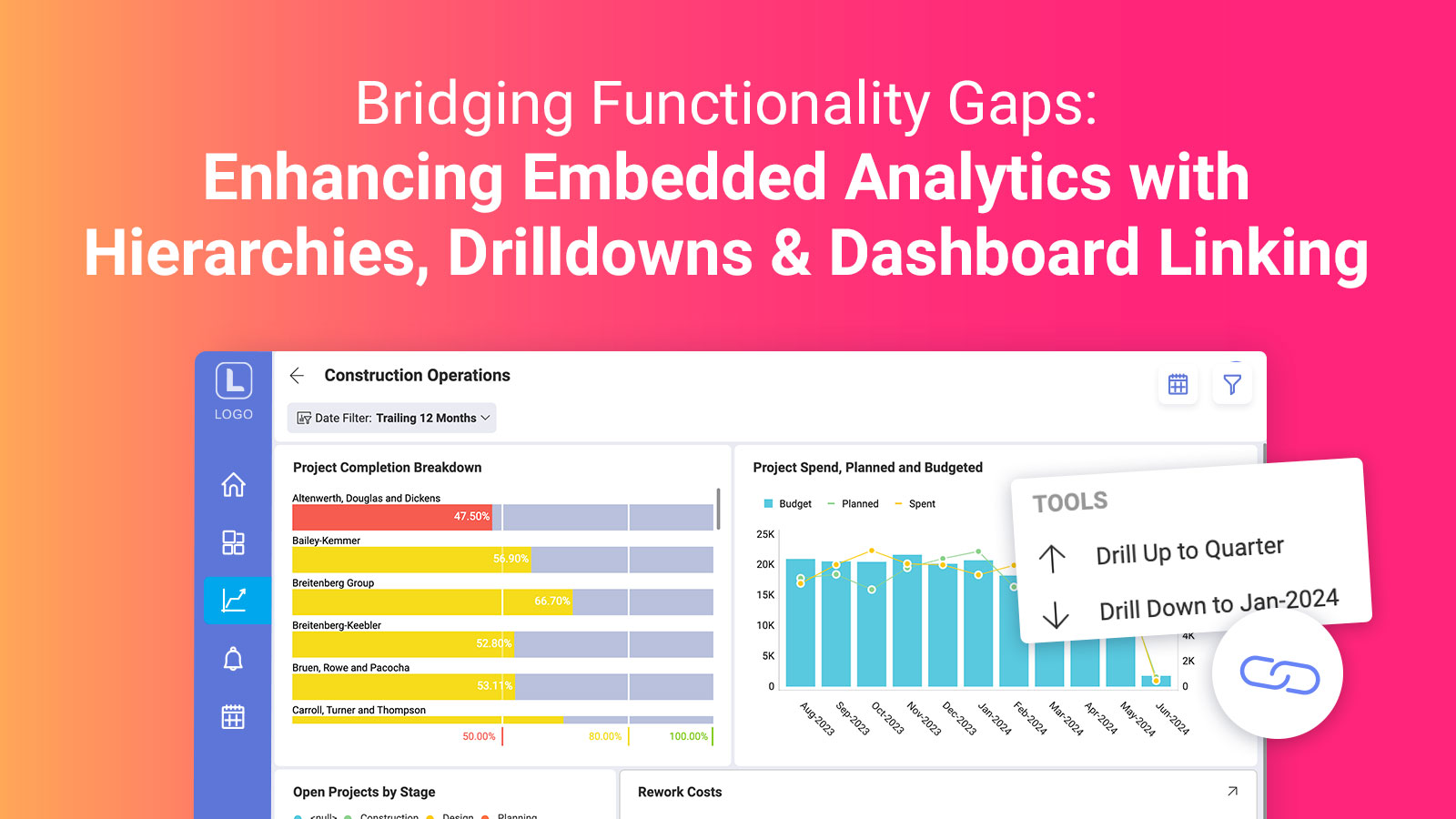 Bridging Functionality Gaps: Enhancing Embedded Analytics with Hierarchies, Drilldowns & Dashboard Linking