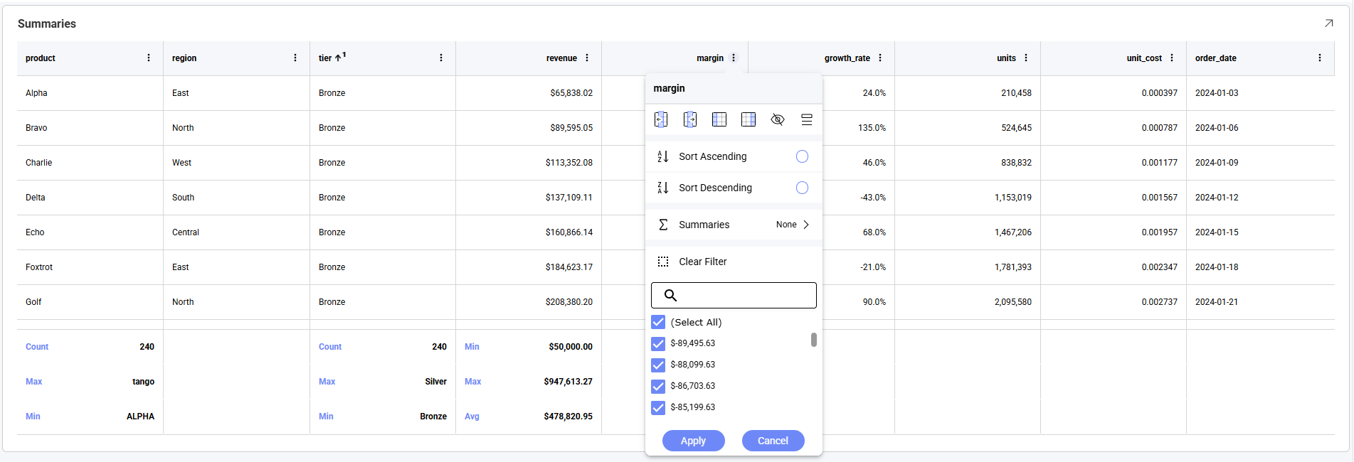The Data Grid Is Now the Default Grid in Reveal SDK