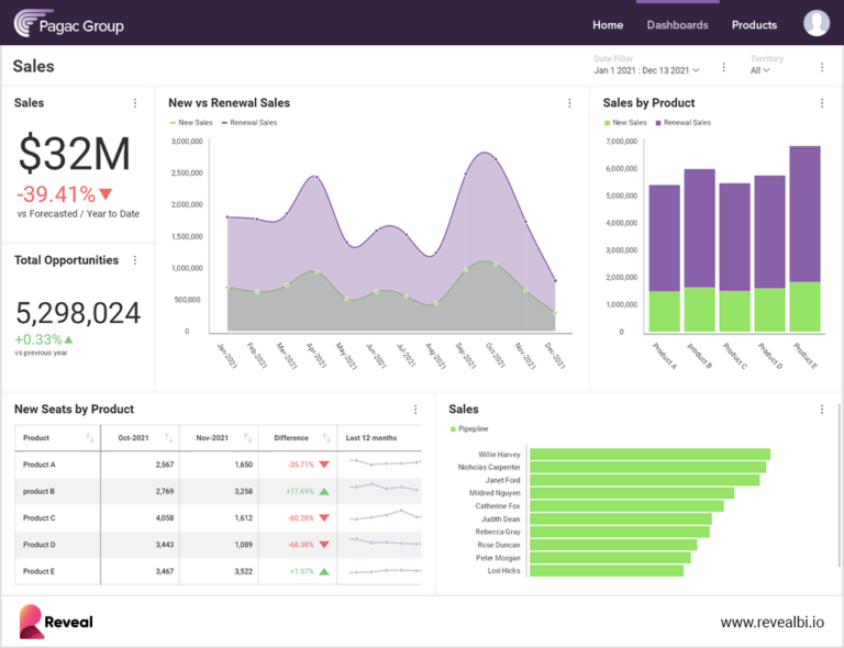 Embedded BI (Business Intelligence) | Reveal